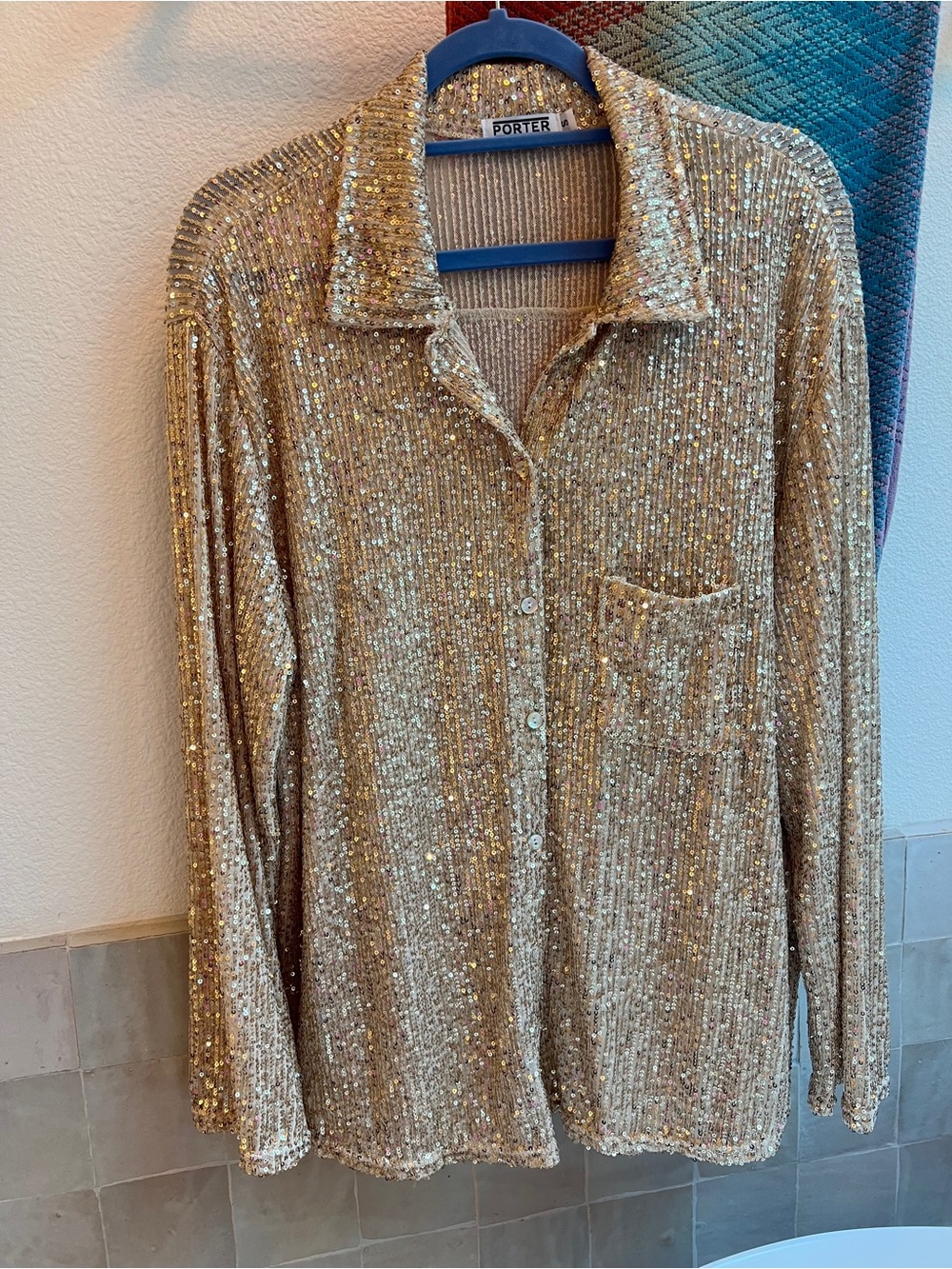 Gold Sequin Top